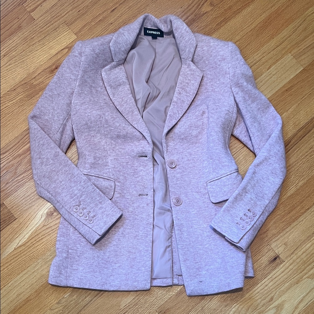 Express Women's Blazer in Soft Pink